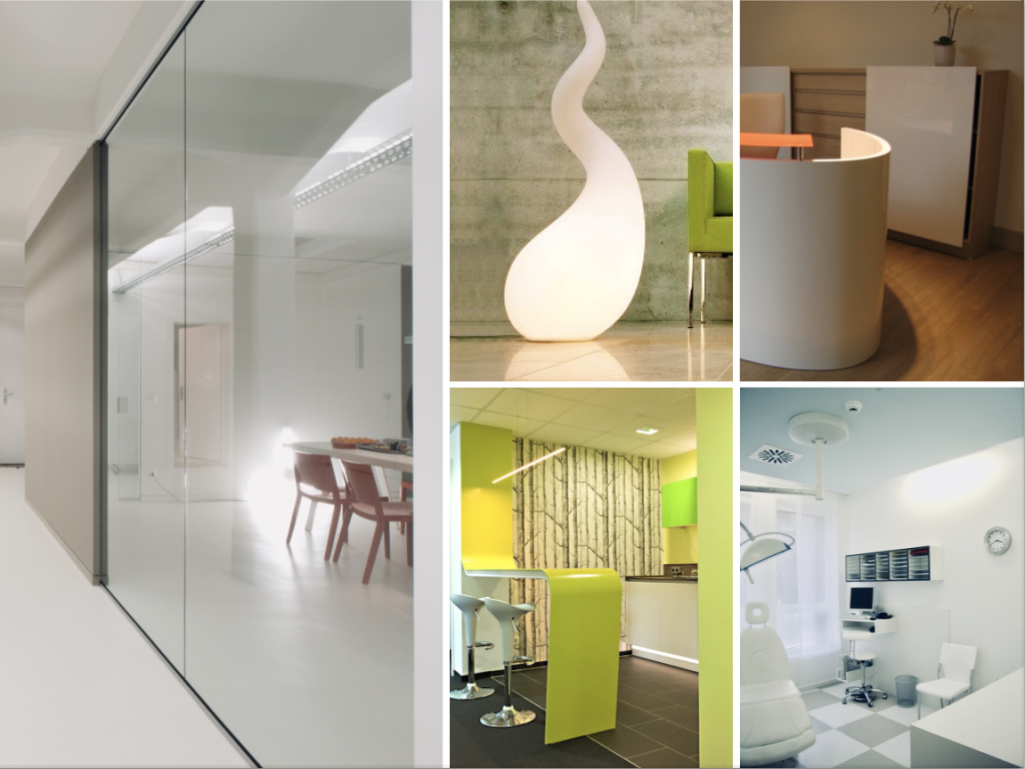 Moderne Innenarchitektur mit minimalistischen Möbeln und sanfter Beleuchtung.